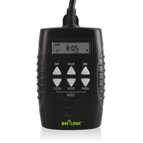 7 Day Heavy Duty Digital Programmable Timer - Dual Outlet (Outdoor)